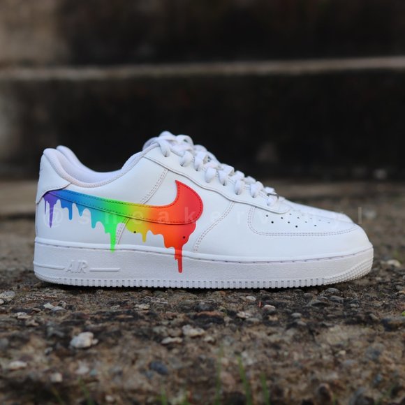 AIR FORCE 1 Low Pride Rainbow Paint Drips - Picture 2 of 9